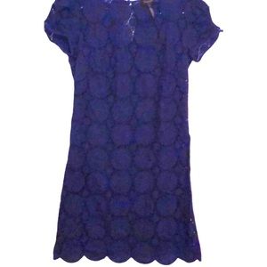 LAUNDRY navyblue scalloped hemline Laundry dress